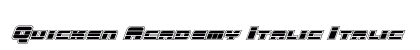 Quicken Academy Italic Italic preview