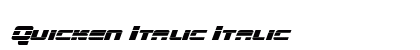 Quicken Italic Italic preview