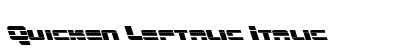 Quicken Leftalic Italic preview