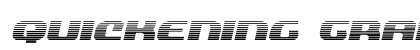 Quickening Gradient Italic Italic preview