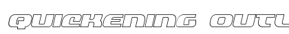 Quickening Outline Italic Italic preview