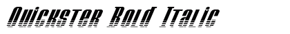 Quickster Bold Italic Preview