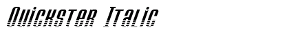 Quickster Italic preview