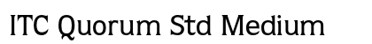 ITC Quorum Std Medium Preview