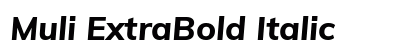 Muli ExtraBold Italic