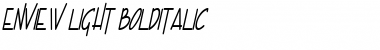 Enview Light BoldItalic Font