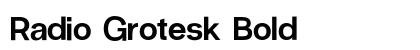 Radio Grotesk Bold preview