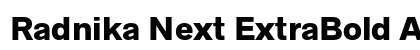 Radnika Next ExtraBold Alt Preview