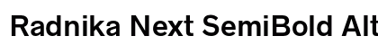 Radnika Next SemiBold Alt Preview