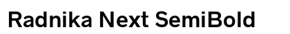 Radnika Next SemiBold Preview