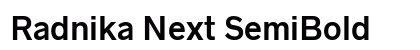 Radnika Next SemiBold Preview