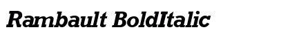 Rambault BoldItalic Preview