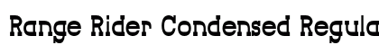 Range Rider Condensed Regular Preview