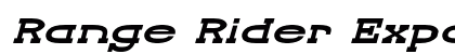Range Rider Expanded Italic Preview