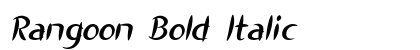 Rangoon Bold Italic Preview