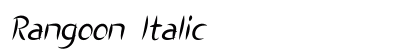 Rangoon Italic Preview