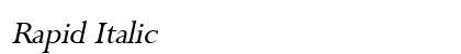 Rapid Italic preview