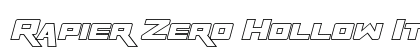 Rapier Zero Hollow Italic preview
