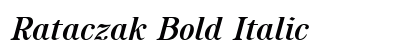Rataczak Bold Italic Preview