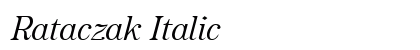 Rataczak Italic preview