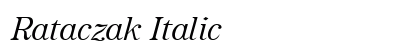 Rataczak Italic preview