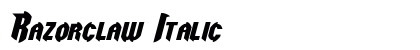 Razorclaw Italic preview