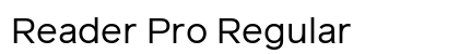 Reader Pro Regular Preview