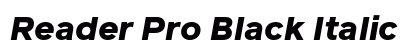 Reader Pro Black Italic preview
