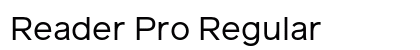 Reader Pro Regular Preview