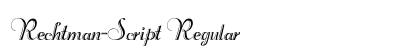 Rechtman-Script Regular preview
