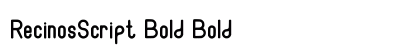 RecinosScript Bold Bold preview