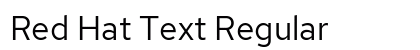 Red Hat Text Regular preview