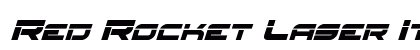 Red Rocket Laser Italic Italic preview