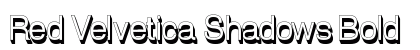 Red Velvetica Shadows Bold preview
