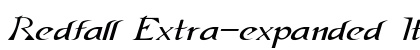 Redfall Extra-expanded Italic Preview