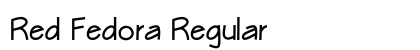 Red Fedora Regular preview
