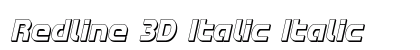 Redline 3D Italic Italic preview