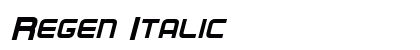 Regen Italic preview