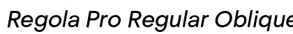 Regola Pro Regular Oblique Preview
