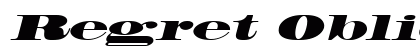 Regret Oblique Preview