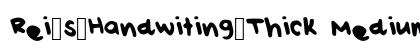 Rei_s_Handwiting_Thick Medium preview