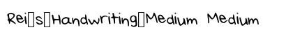 Rei_s_Handwriting_Medium Medium preview