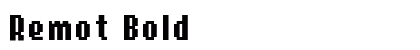 Remot Bold preview