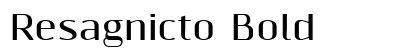 Resagnicto Bold preview