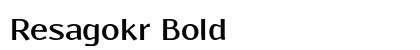 Resagokr Bold preview