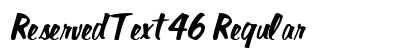 ReservedText46 Regular preview