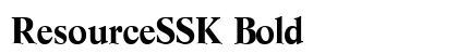 ResourceSSK Bold preview