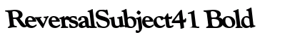 ReversalSubject41 Bold preview