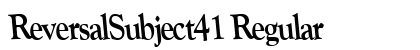 ReversalSubject41 Regular preview