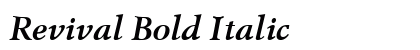 Revival Bold Italic Preview